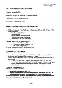 Paediatric Guidelines Herpes Encephalitis Pdf 212x300 